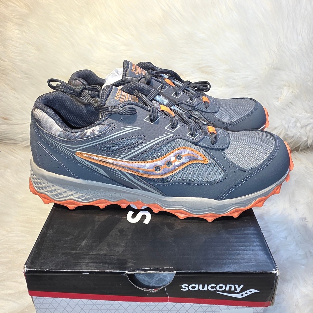 Saucony Cohesion TR14 LTT Big Kids 4.5 Women 7 Olive Camo Trail Shoes